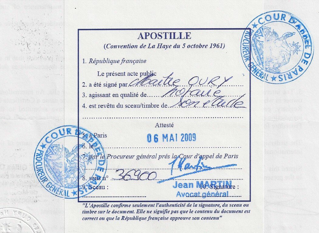 دخول الاتفاقية الخاصة بإلغاء شرط التصديق على الوثائق العامة الأجنبية (apostille) حيز التنفيذ بين المغرب والدول المتعاقدة
